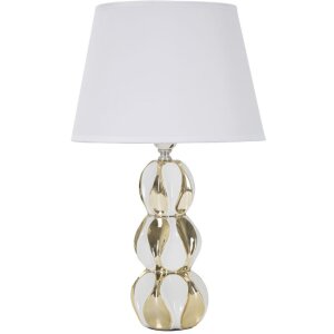 Mauro Ferretti lampe de table Glam balles E27 Ø 28x46 cm blanc or
