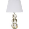 Mauro Ferretti lampe de table Glam balles E27 Ø 28x46 cm blanc or