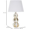 Mauro Ferretti lampe de table Glam balles E27 Ø 28x46 cm blanc or