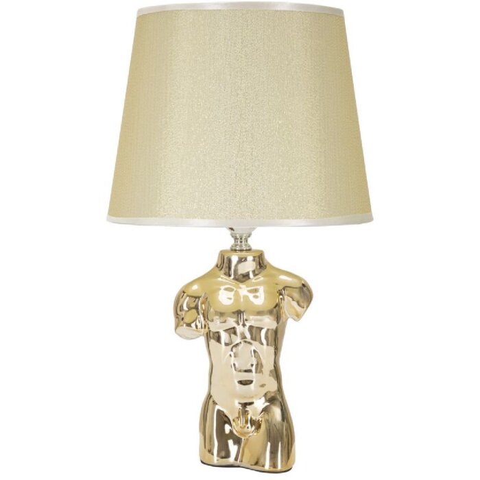 Mauro Ferretti lampe de table Glam Mann E27 25x42,5 cm or