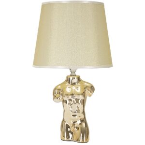 Mauro Ferretti lampe de table Glam Mann E27 25x42,5 cm or