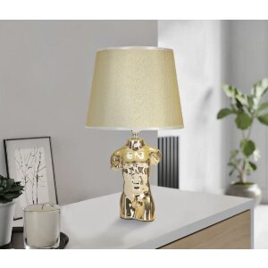 Mauro Ferretti lampe de table Glam Mann E27 25x42,5 cm or