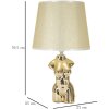 Mauro Ferretti lampe de table Glam femme E27 Ø 25x39,5 cm or