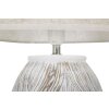 Mauro Ferretti lampe de table Atene ovale E27 Ø 38x67 cm blanc lavé marron