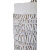 Mauro Ferretti lampe de table Nairobi E27 Ø 35x60,5 cm blanc lavé marron