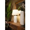 Mauro Ferretti lampe de table Nairobi E27 Ø 35x60,5 cm blanc lavé marron