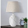 Mauro Ferretti lampe de table lignes E27 Ø 35x60 cm blanc lavé
