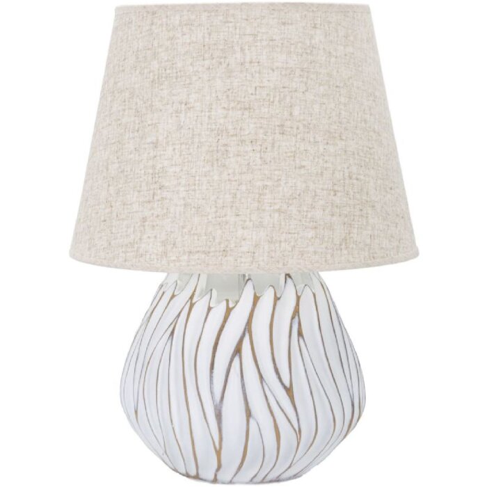 Mauro Ferretti lampe de table Honduras E27 Ø 35x48 cm blanc lavé