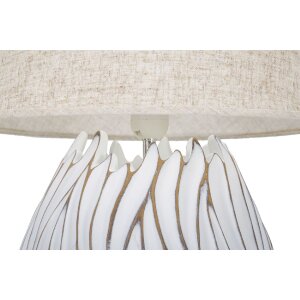 Mauro Ferretti lampe de table Honduras E27 Ø 35x48 cm blanc lavé