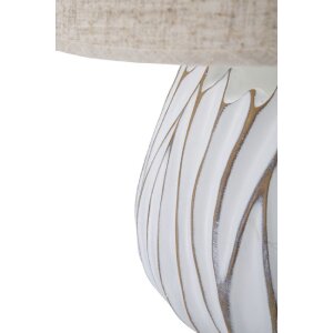 Mauro Ferretti lampe de table Honduras E27 Ø 35x48 cm blanc lavé