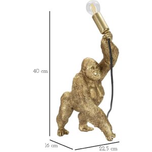 Mauro Ferretti lampe de table Gorilla E14 22,5x16x40 cm or
