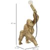 Mauro Ferretti lampe de table Gorilla E14 22,5x16x40 cm or