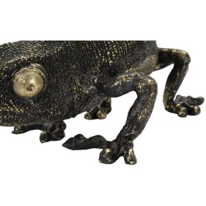 Mauro Ferretti lampe de table lézard E14 37,5x16,5x22 cm noir or
