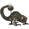 Mauro Ferretti lampe de table lézard E14 37,5x16,5x22 cm noir or