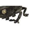 Mauro Ferretti lampe de table lézard E14 37,5x16,5x22 cm noir or