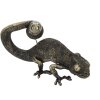 Mauro Ferretti lampe de table lézard E14 37,5x16,5x22 cm noir or
