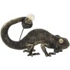Mauro Ferretti lampe de table lézard E14 37,5x16,5x22 cm noir or