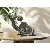 Mauro Ferretti lampe de table lézard E14 37,5x16,5x22 cm noir or