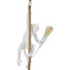 Mauro Ferretti plafonnier singe E27 Ø 27x32x60 cm blanc marron