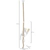 Mauro Ferretti plafonnier singe E27 Ø 27x32x60 cm blanc marron