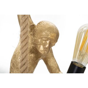 Mauro Ferretti plafonnier singe E27 Ø 27x32x60 cm or marron