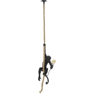 Mauro Ferretti plafonnier singe E27 Ø 27x32x60 cm noir marron