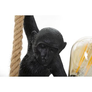 Mauro Ferretti plafonnier singe E27 Ø 27x32x60 cm noir marron