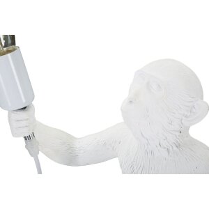 Mauro Ferretti lampe de table singe E27 Ø 26x34x55 cm blanc