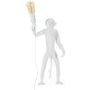 Mauro Ferretti lampe de table singe E27 Ø 26x34x55 cm blanc