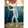 Mauro Ferretti lampe de table singe E27 Ø 26x34x55 cm blanc
