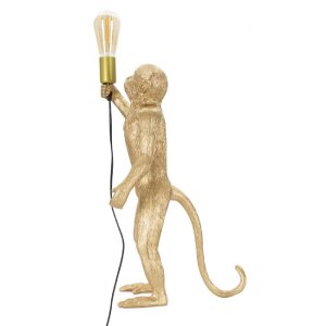 Mauro Ferretti lampe de table singe E27 Ø 26x34x55 cm or