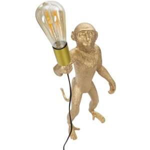Mauro Ferretti lampe de table singe E27 Ø 26x34x55 cm or