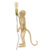 Mauro Ferretti lampe de table singe E27 Ø 26x34x55 cm or
