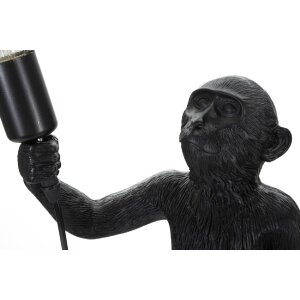 Mauro Ferretti lampe de table singe E27 Ø 26x34x55 cm noir