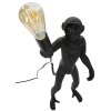 Mauro Ferretti lampe de table singe E27 Ø 26x34x55 cm noir