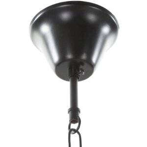 Mauro Ferretti plafonnier cercle de corde 6-flamme E27 Ø 64x90 cm brun noir
