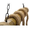 Mauro Ferretti plafonnier corde de bambou 6-flamme E27 80x15x120 cm brun