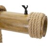 Mauro Ferretti plafonnier corde de bambou 6-flamme E27 80x15x120 cm brun