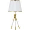 Mauro Ferretti lampe de table Triply E27 Ø 28x57 cm or blanc