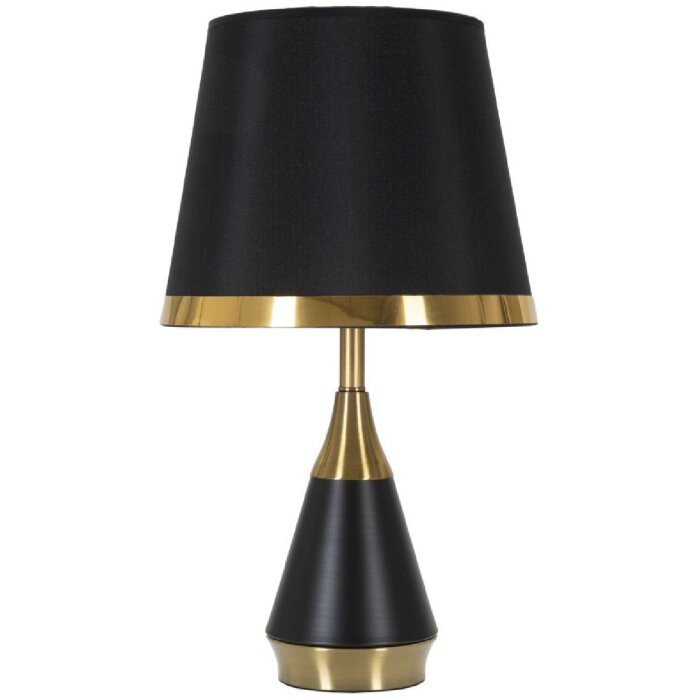 Mauro Ferretti lampe de table Blacky E27 Ø 28x50 cm noir or