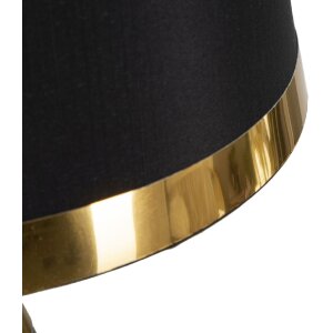 Mauro Ferretti lampe de table Blacky E27 Ø 28x50 cm noir or