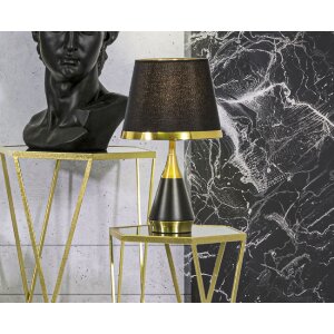 Mauro Ferretti lampe de table Blacky E27 Ø 28x50 cm noir or