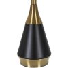 Mauro Ferretti lampe de table Blacky E27 Ø 28x50 cm noir or