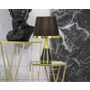 Mauro Ferretti lampe de table Blacky E27 Ø 28x50 cm noir or