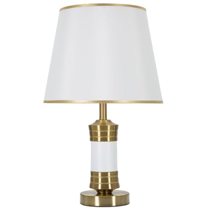 Mauro Ferretti lampe de table Whity E27 Ø 31x52 cm or blanc