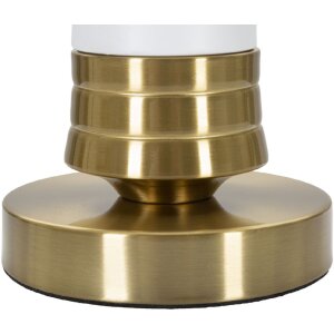 Mauro Ferretti lampe de table Whity E27 Ø 31x52 cm or blanc