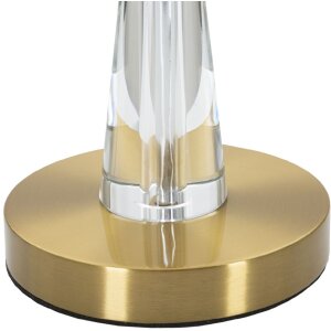 Mauro Ferretti lampe de table Kristal E27 Ø 30x56 cm or blanc