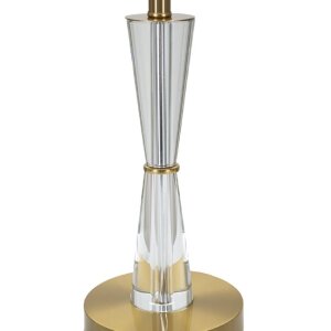 Mauro Ferretti lampe de table Kristal E27 Ø 30x56 cm or blanc
