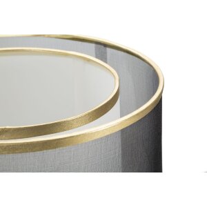 Mauro Ferretti lampe de table niveaux E27 Ø 25x48 cm noir or