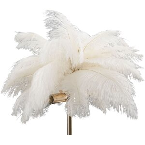 Mauro Ferretti lampe de table Palmier 2 flammes E14 Ø 40x55 cm blanc or